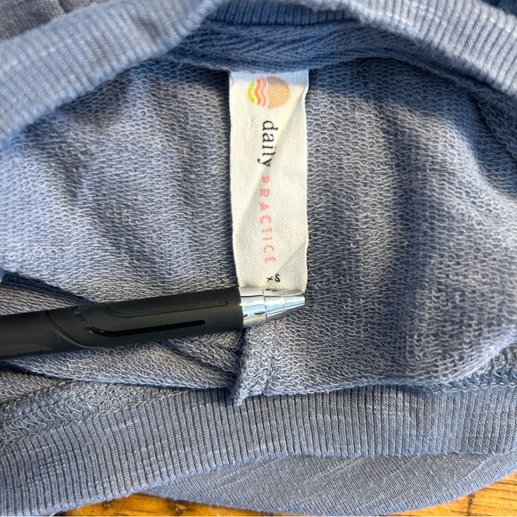 Daily Practice by Anthropologie Women’s Blue Side-Twist Tee Dress, Size XS - Picture 10 of 12